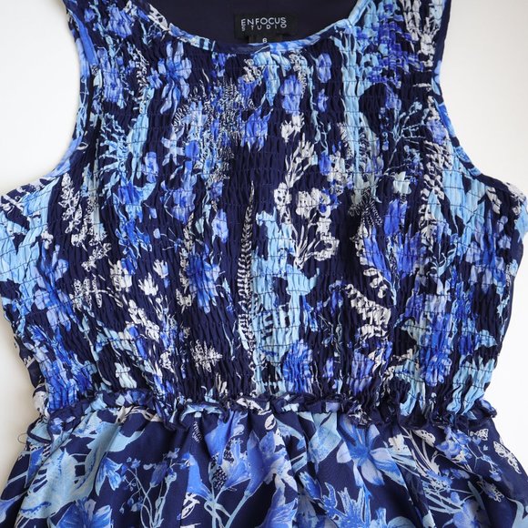 Enfocus Studio Blue Dress Size 6 - Picture 5 of 9